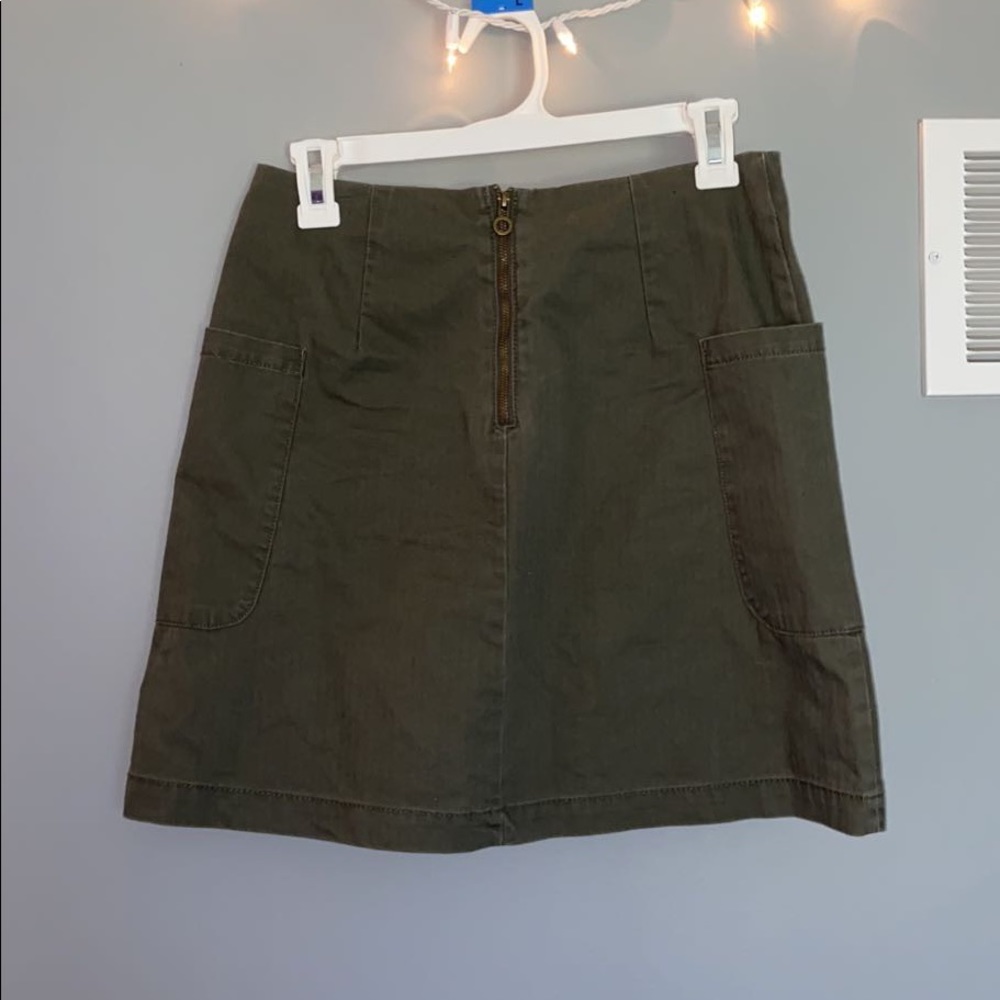 green skirt